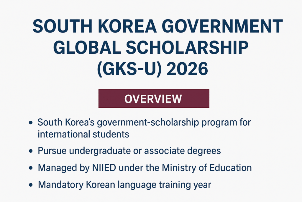 Korean Government GKS Scholarship 2026