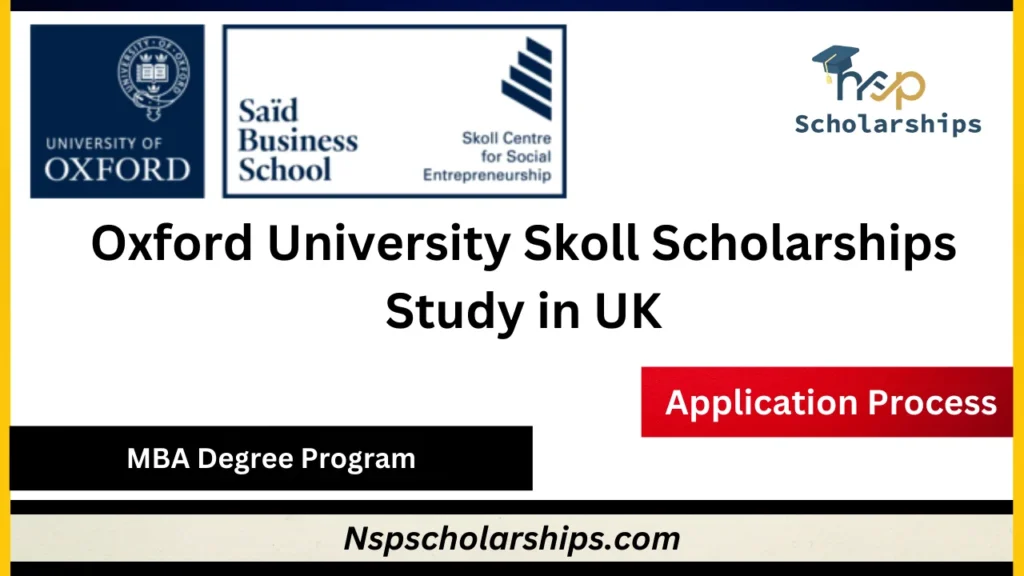 Skoll MBA Scholarships 2026 in UK
